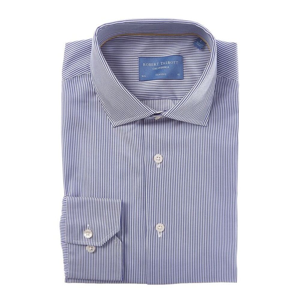 Robert Talbott Mens  Reynolds Mini Stripe Twill Shirt